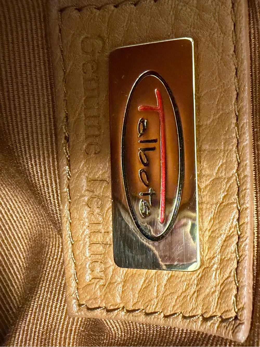 Talbots Leather Camel Hobo Bag